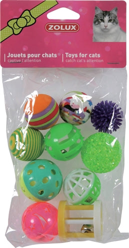 Zolux Kattenspeelgoed Multi Assorti 4 Cm 10 St