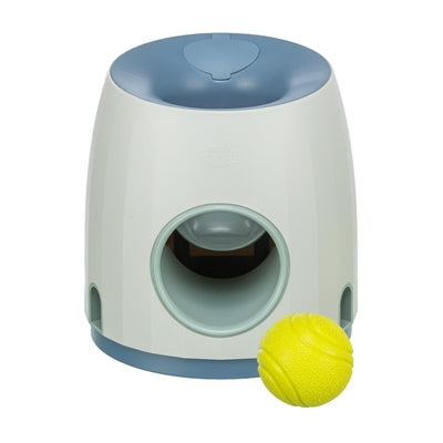 Trixie Dog Activity Strategiespel Ball&Treat Lichtgrijs / Blauw 17X17X18 Cm