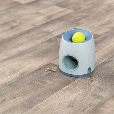 Trixie Dog Activity Strategiespel Ball&Treat Lichtgrijs / Blauw 17X17X18 Cm