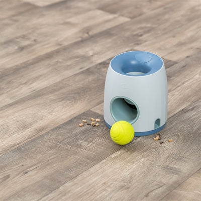Trixie Dog Activity Strategiespel Ball&Treat Lichtgrijs / Blauw 17X17X18 Cm