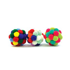 Happy Pet Tabby Patch Pom Pom Bal Assorti 4,5X4,5X4,5 Cm