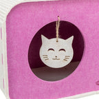 Trixie Speelbox Merle Vierkant Vilt Zand / Roze 58X27X29 Cm