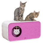 Trixie Speelbox Merle Vierkant Vilt Zand / Roze 58X27X29 Cm