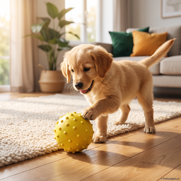Happy Pet rubber bal met bel - PetGadgets sfeerfoto