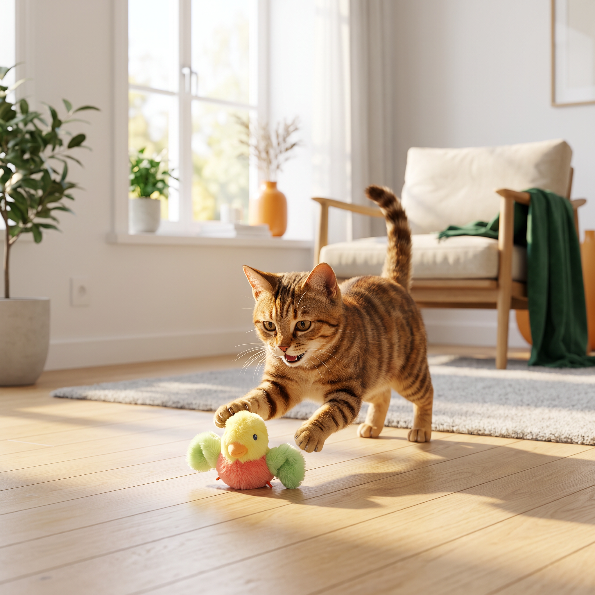Trixie Spartel Vogel pluche - PetGadgets sfeerfoto