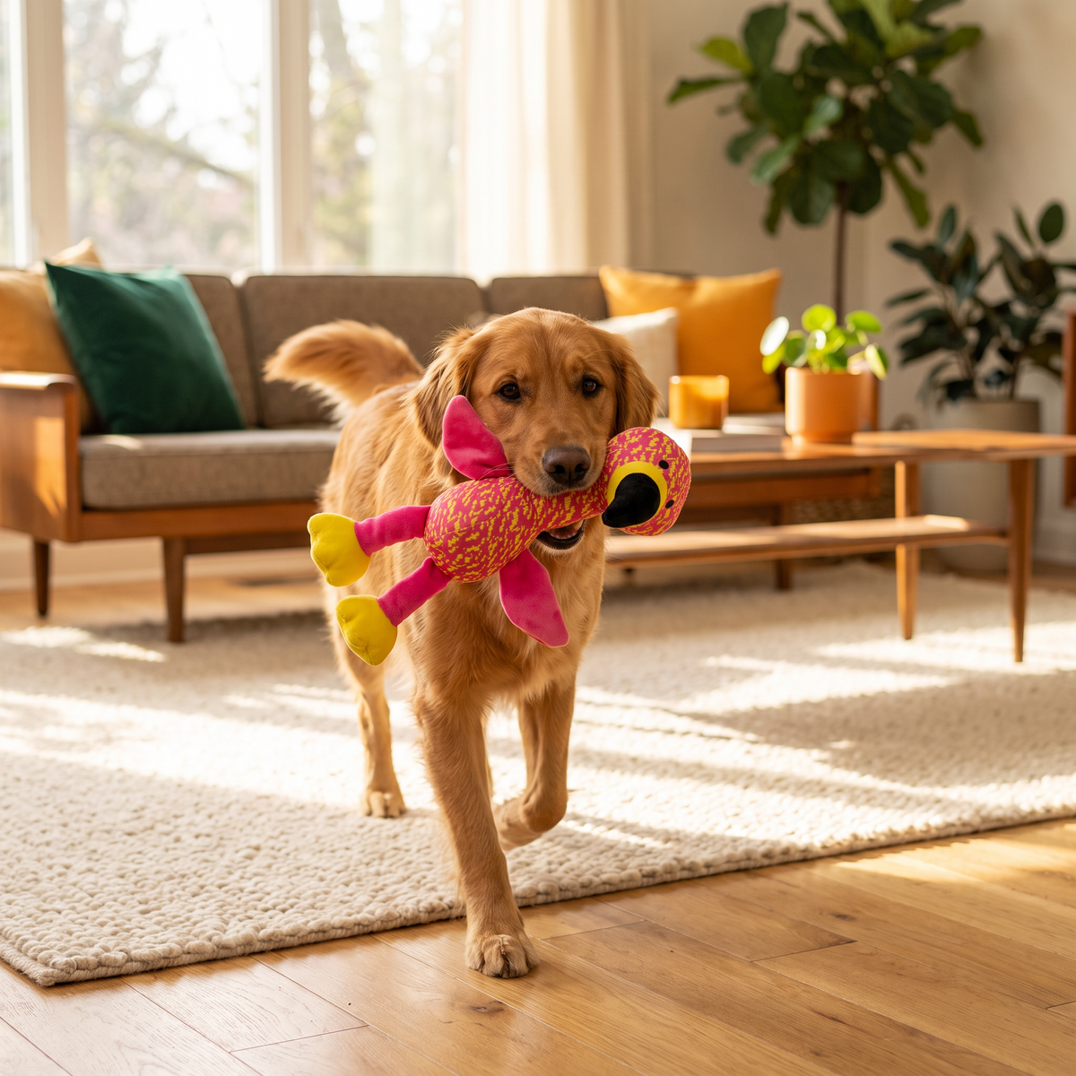 Trixie Flamingo stof - PetGadgets sfeerfoto